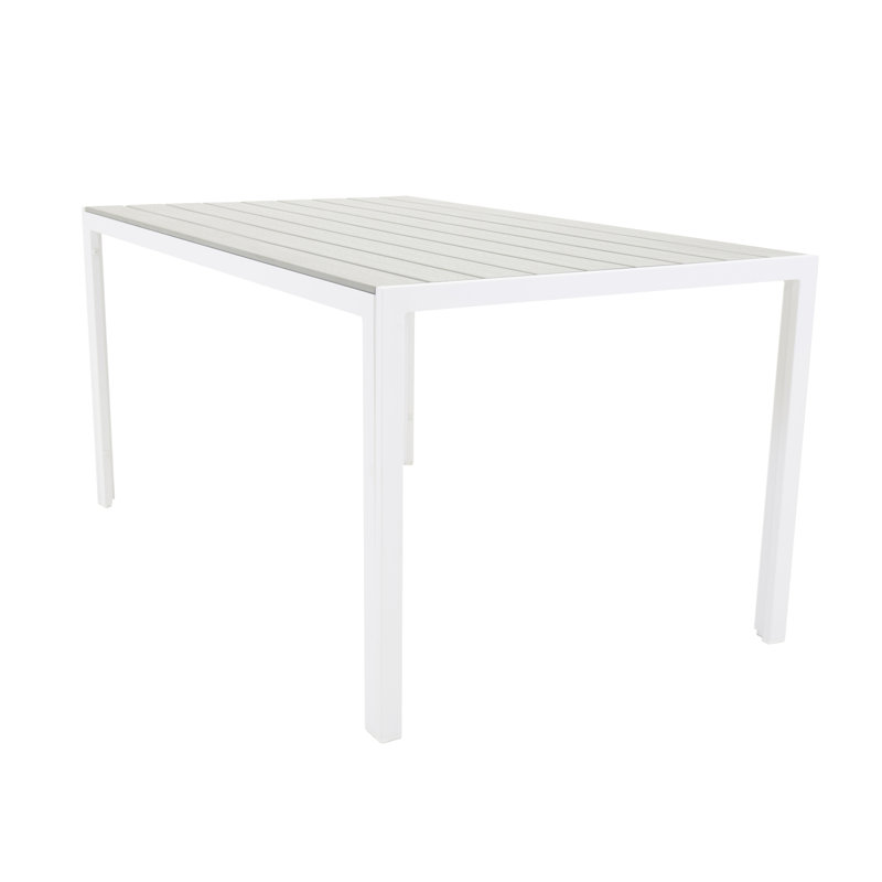Hiran Rectangular Outdoor , cm W 90cm cm D, H74 x L150 x W90cm, White/Grey