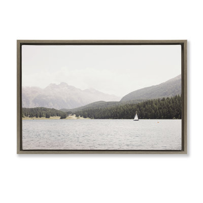 Toile flottante avec vue estivale et voilier d'été par Sissi et Seb