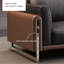 Coussin de canapé modulaire en similicuir noir-2038481148-2038481150