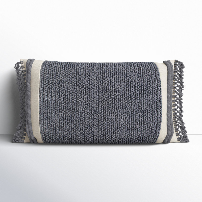 Housse et insert rectangulaires en coton, Gris