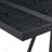 Faux Wood Grain MDF Dining Table Set With Black Textured Top And 4-Pack PU Ergonomic Chairs, Exuding Fashion And Comfort-2117933076