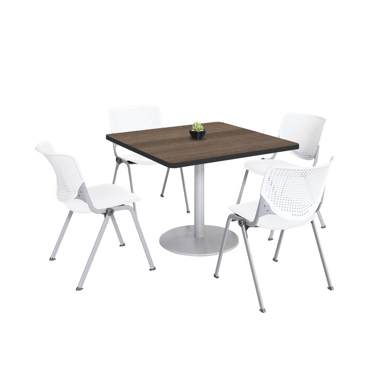Mode Square Breakroom Table and Kool Chair Set