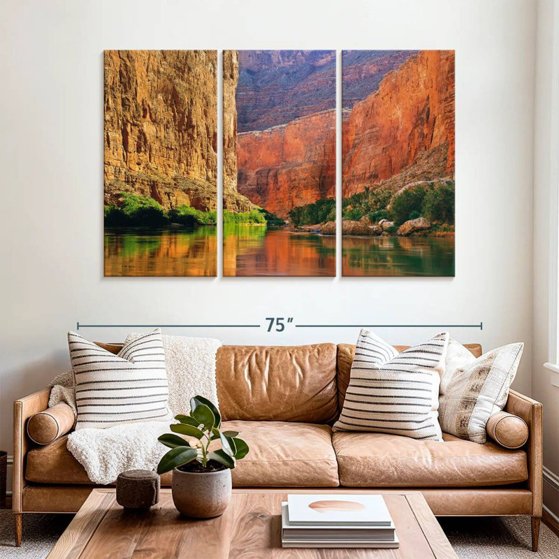 Gorge murale rouge Alvord, H 42 po x l 65 po