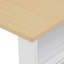 Îlot de cuisine cannelé avec table de salle à manger extensible, prise de courant, rangement double, 2 tiroirs et 2 tablettes latérales ouvertes pour 4 à 6-1094987071-1094987058