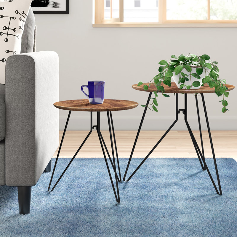 Dolly Nesting Tables, Brown/Black