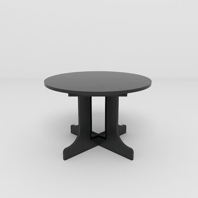 X43" farmhouse expandable oval dining table: black trestle x-shaped base, removable leaf for flexible seating