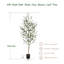 Faux arbre à feuilles de coing avec feuilles et troncs réalistes pour le jardin-858891640