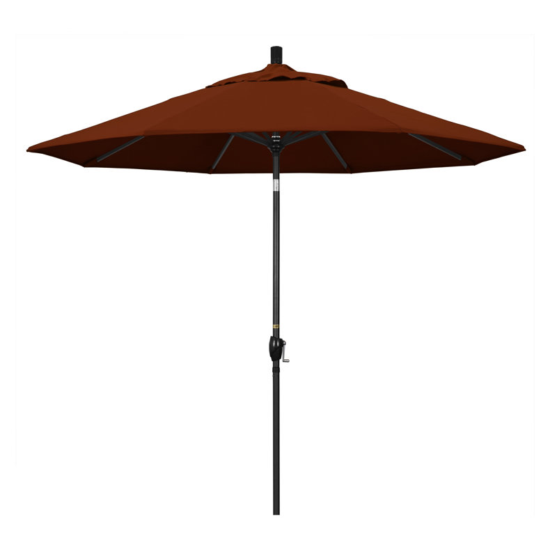 Parasol de marché 9 pi Ayomipo, Blanc, Toile Brick Performance