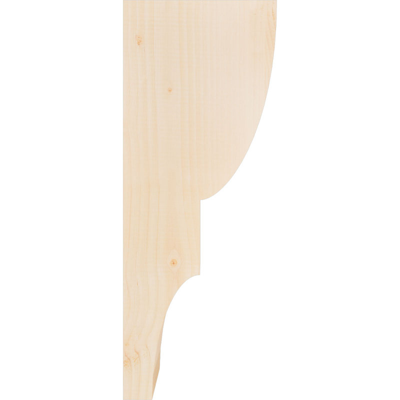 Corbeau Ridgewood, H 26 po x l 5,5 po x P 10 po, Sapin de Douglas, Lisse