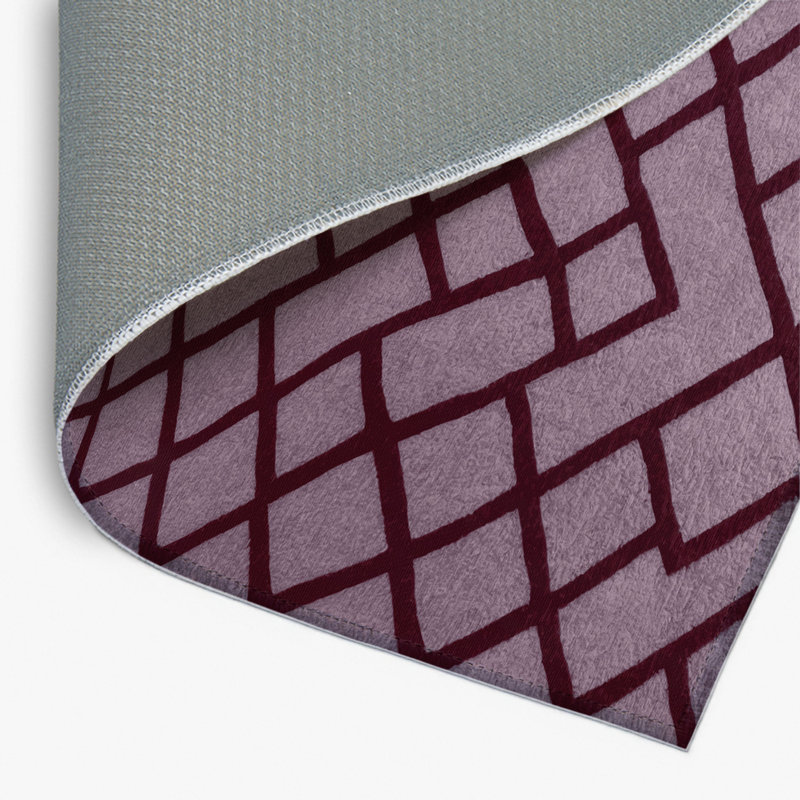 Trellis Pink Indoor and Outdoor Area Rug, Rectangle 8' x 10'