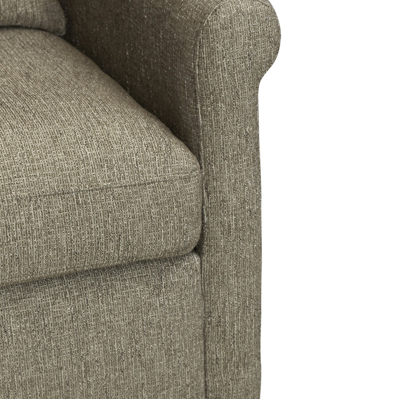 Oshua 33" W Upholstered Accent Chair, Cocoa Chenille, Polyester