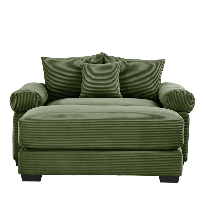 Canapé modulaire surdimensionné 54,3 po Cloud, Vert