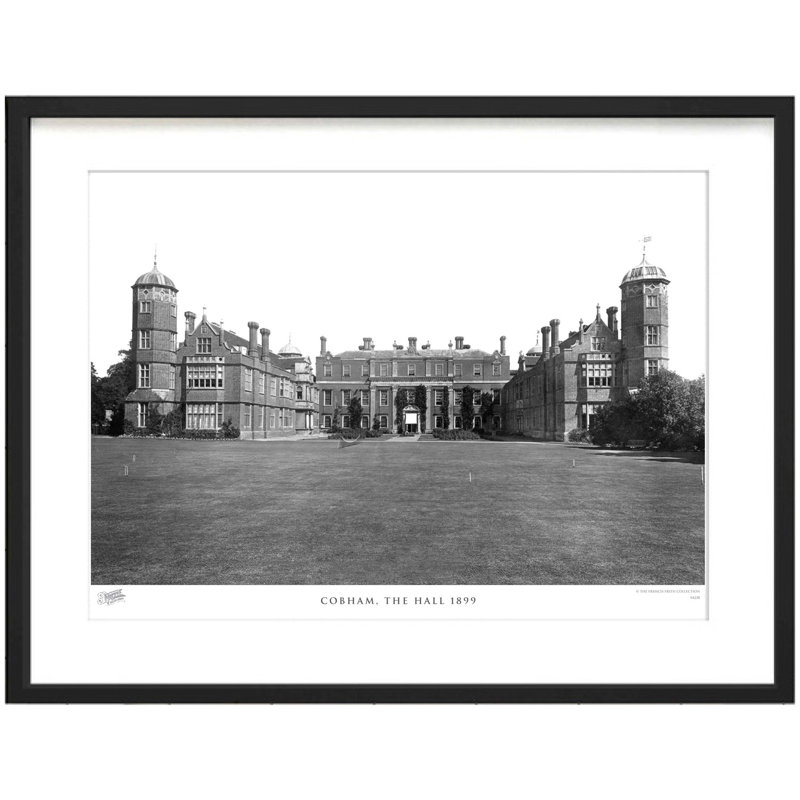 Cobham, The Hall 1899 - Single Picture Frame Print, 45cm H x 60cm W x 2.3cm D