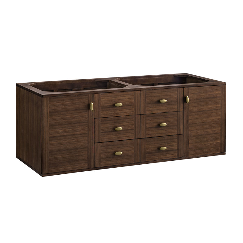 Amberly 60" Double Bathroom Vanity Base Only