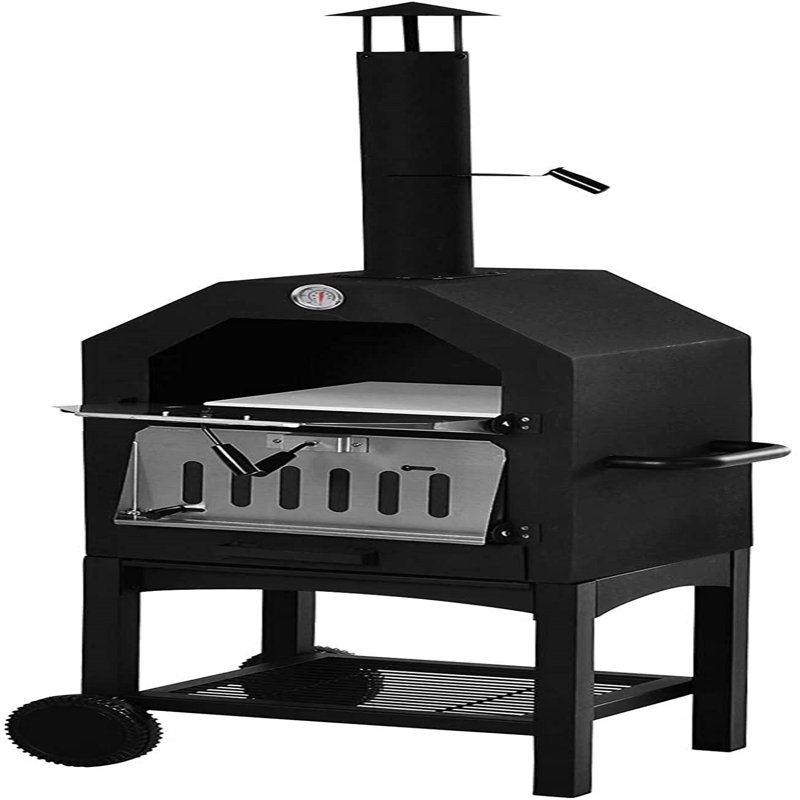Sol 27 Outdoor Aalisa Steel Free Standing Charcoal Pizza Oven
