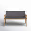Lumina 51.25'' High-Density Polyethylene (HDPE) Wicker Outdoor Loveseat