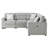 9401 Nickel Sectional With 3 Pillows