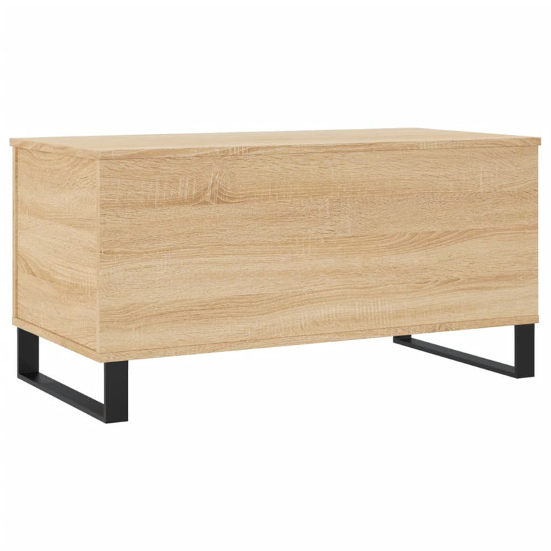 Nashaley Coffee Table 90x44.5x45 cm Engineered Wood, Sonoma Oak