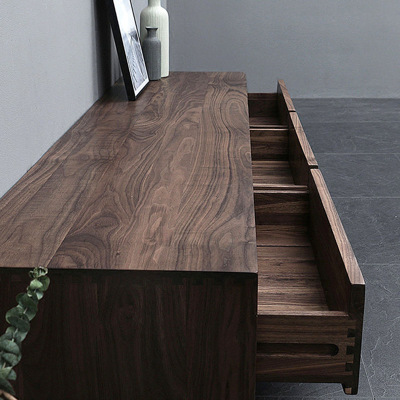 Walnut living room TV audio-visual cabinet