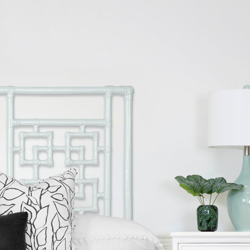 Palm Springs Open-Frame Headboard, King, Light Blue