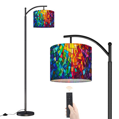 Lampe sur pied avec abat-jour réglable Arc
