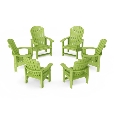 Heritage Upright Adirondack Chairs Set Of 6