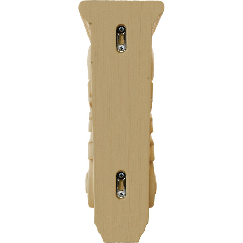 5"W x 7"D x 14"H Large Shell Corbel, Alder (4-Pack), Alder