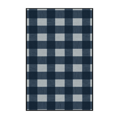 Machine Washable Botanical Area Rug