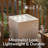 Square Polystone LED Outdoor Bubble Fountain - Fog-896376552-896376557