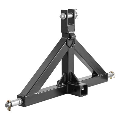 3 Point Hitch Receiver 2 in Receiver 3,000 lbs Capacity Heavy Duty Steel Tractor Tow Drawbar Adapter 1 Pack