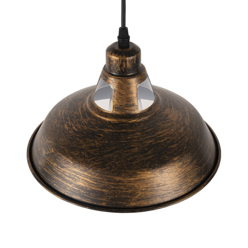 Aparajita 16.4 FT. Cord 1 - Light Plug In Pendant Light With On/Off Dimmer Switch, Reddish-brown