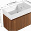 Armoire de salle de bain 30 po avec lavabo, portes, fixation flottante, pour petite salle de bain-120102140-120102138