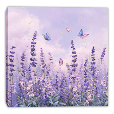 Lavender Dream Field Wrapped Canvas Wall Art