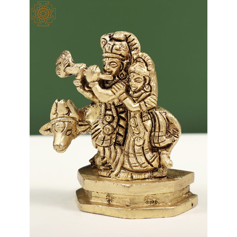 Petit Radha Krishna avec vache