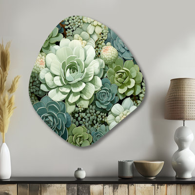 Lonsdale - Succulent Nebula Shape, art mural asymétrique en métal