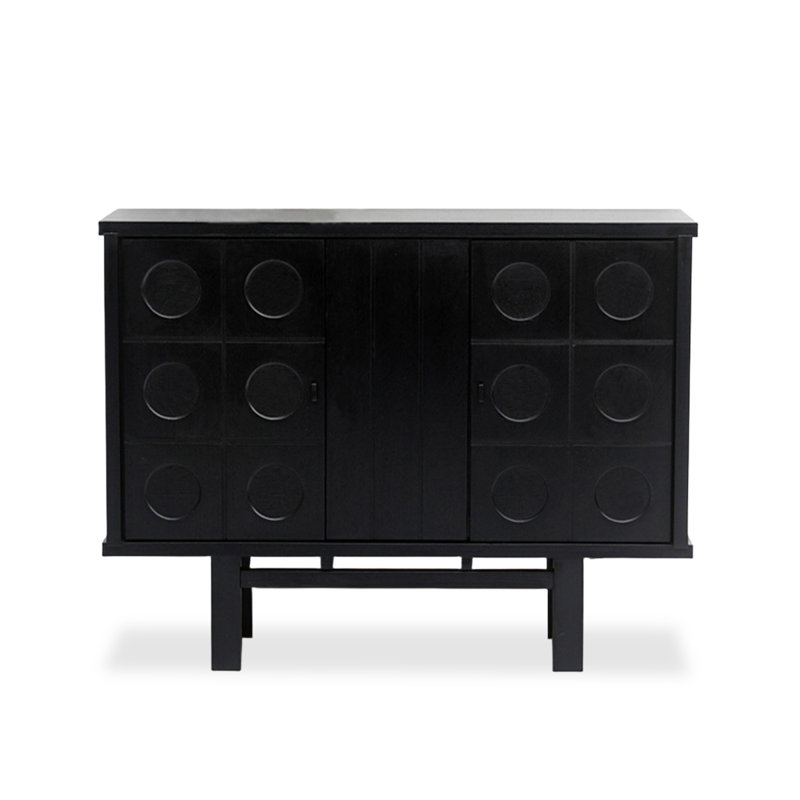 Buffet en bois massif noir