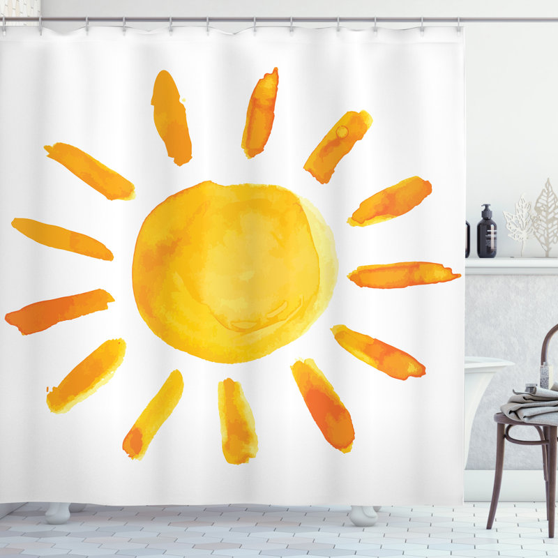 Riker Polyester Shower Curtain, 180cm H x 175cm W