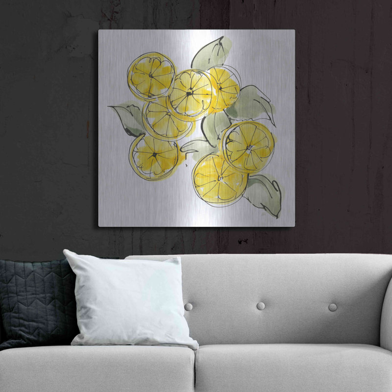«Cut Lemons I» par Chris Paschke, H 36 po x l 36 po