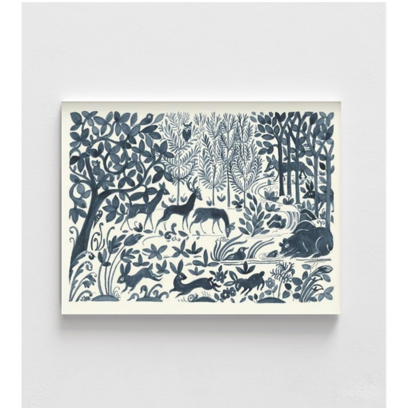 Forest Life II par Miranda Thomas, Imprimé seulement, Non, H 5 po x l 7 po