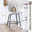 Ensemble de 2 tabourets de bar, tabourets de bar à hauteur de comptoir avec dossier, tabourets de cuisine modernes en similicuir-97677917-97677918