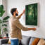 Quiet Northern Forest Scandinavian - Wrapped Canvas-565017140-565017141