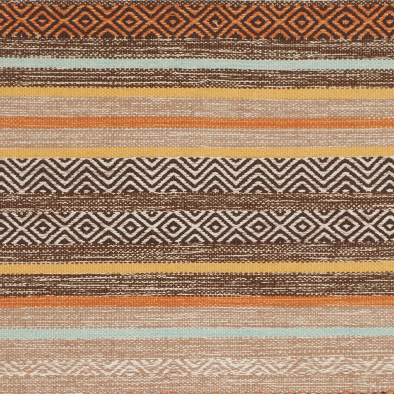 Montauk Hand Woven Cotton Striped Rug, Rectangle 3' x 5'