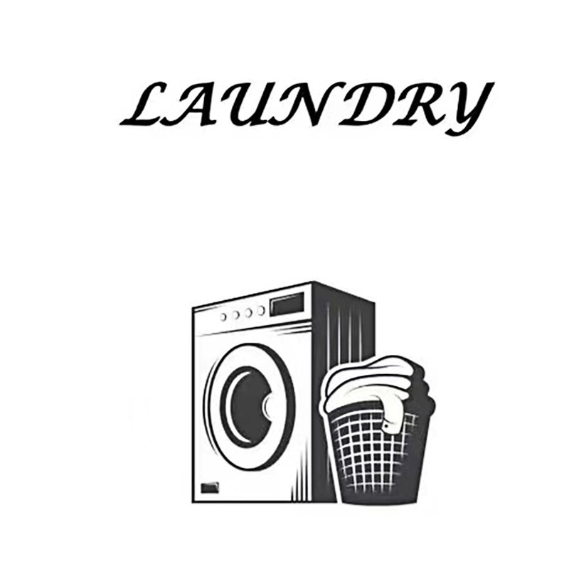 Laundry Plaque Wall Decal