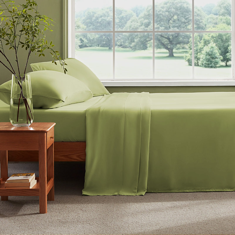 Ensemble de draps en viscose naturelle, Queen, Moss