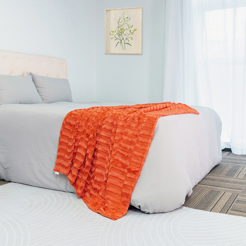 Throw Blanket, Burnt Orange