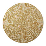 Talitha Geometric Area Rug in Gold/Ivory