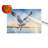 Gull Flying Low Glass Cutting Board
