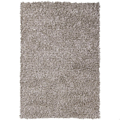 Tapis à poils longs en polyester tissé à la main Heston Authentic