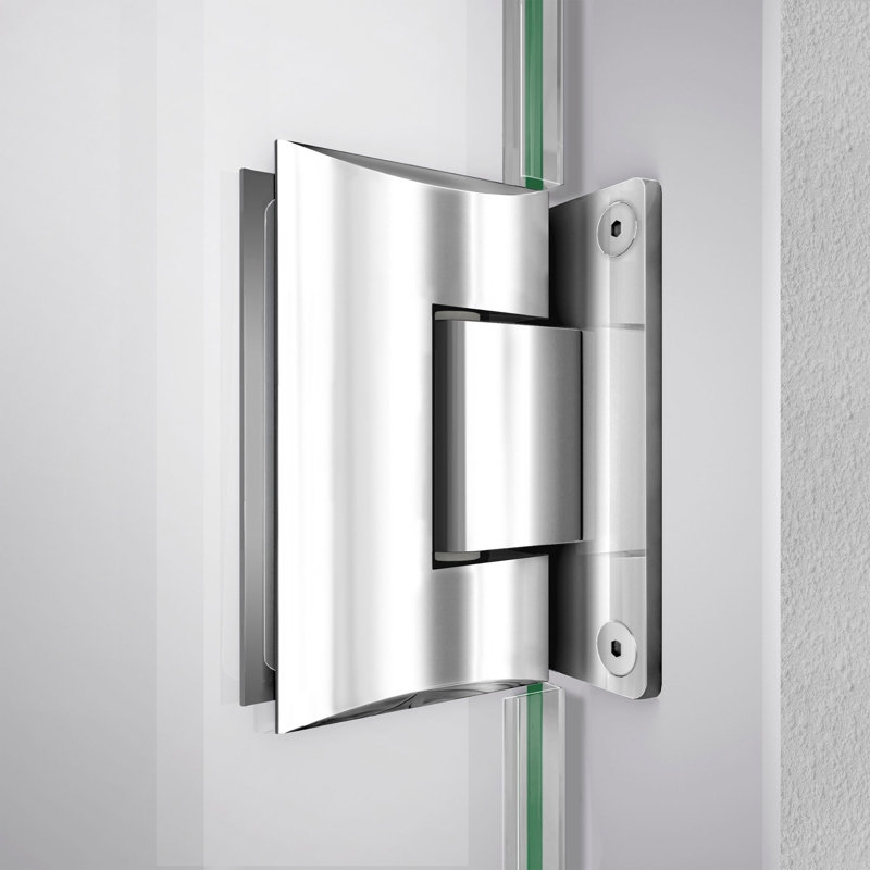 Porte de douche à charnière sans cadre 23 po x l 72 po Dreamline Unidoor-LS, Chrome chrome, 23"