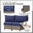 Patio Wicker 4-Person Sectional Sofa Seating Group, Cushion-1322538339